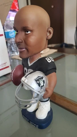VINTAGE Jerry Rice Bobblehead  Raiders Bobble Head LA Rc Jersey RARE Cover
