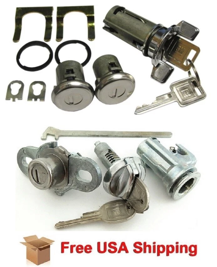 Se adapta a Pontiac Firebird 1972-1973 juego completo de bloqueo estilo OE con llaves GM Foto 1 de 1