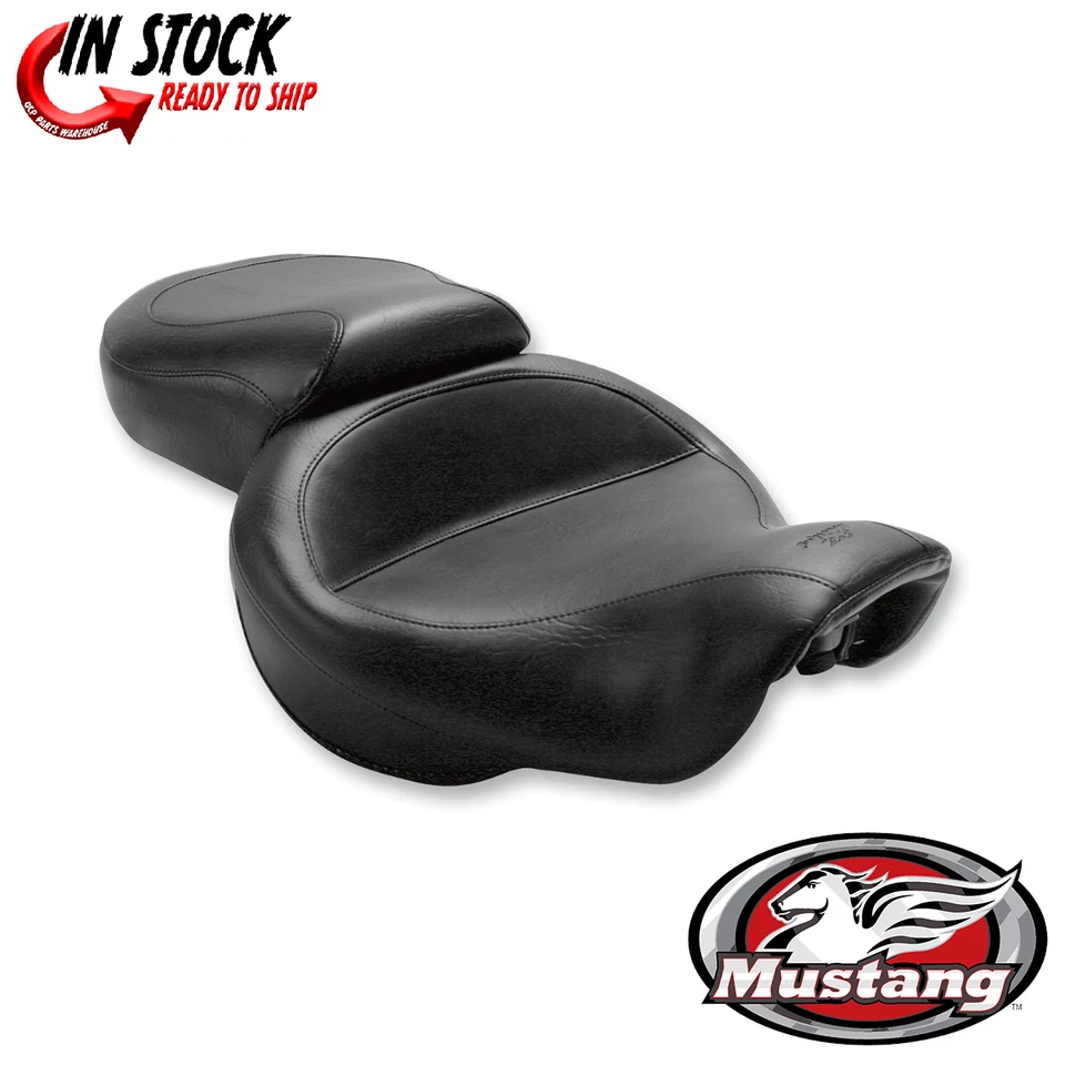 Asiento individual Mustang ancho vintage 2-up motocicleta 06-17 Harley Dyna FXDF FXDL FLD Foto 1 de 1