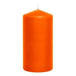 6 White or Coloured Unscented Pillar Candles 50 x 110mm Restaurant Wedding Event - Picture 1 of 24