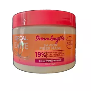 L'Oreal Paris Elvive Dream Lengths • Savior Fiber Mask • Collagen 12 oz • New - Picture 1 of 4