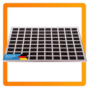 Fußmatte Edelstahl Fußabtreter Fussmatte Metall Schmutzfänger Schmutzfangmatte - Bild 1 von 7