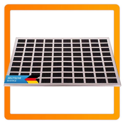 Fußmatte Edelstahl Fußabtreter Fussmatte Metall Schmutzfänger Schmutzfangmatte - Bild 1 von 4
