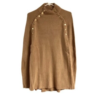 G.I.L.I. Capa Suéter con Detalle de Botones Camel Foto 1 de 4