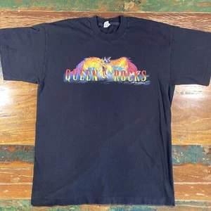 Vintage Freddie Mercury Queen Shirt Adult Large 1997 Retro Rock Band 90s - Picture 1 of 14