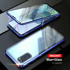 Metal Case For Samsung Galaxy S22 Ultra S22+ S21 Magnetic Adsorption Glass Cover