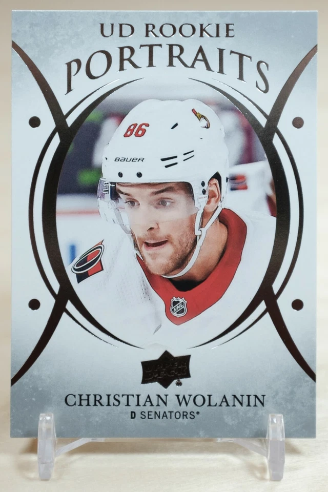 2018-19 Upper Deck UD Portraits Rookies Christian Wolanin #P-59 Rookie - Image 1 of 2