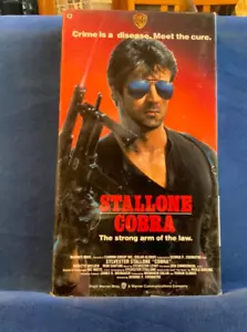 Cobra (1986, VHS) Stallone Warner Bros 80s Action Movie Cobretti Street Cop Rad - Picture 1 of 2