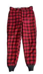 Vintage 1963 Woolrich Herren Büffel karierte Wolle Jagd Holzfäller Hose Herren 32 31 - Bild 1 von 7