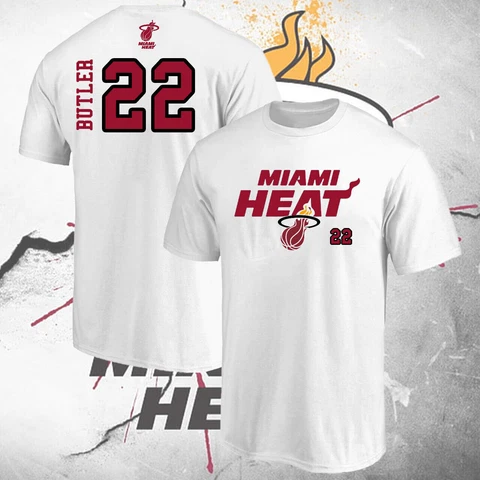 Jimmy Butler #22 Miami Team Heat Basketball Player Number T-Shirt S-3XL Cover
