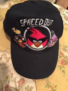Angry "Space" Birds Spaced Out Baseball Cap Hat Black w/embroidery - Picture 1 of 4