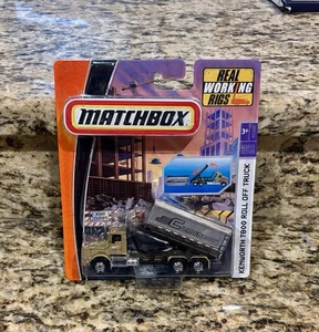 2009 Matchbox Working Rigs Gold Kenworth T800 Roll Off Truck NIB - Picture 1 of 2