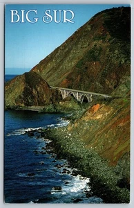 Big Sur California Coast Highway 1 Big Creek Bridge Postcard - Picture 1 of 2