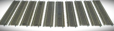 1:87 HO Fleischmann Profigleis 10 Pieces 6101 Straight Track Length: 200 Mm Used - Image 1 of 4