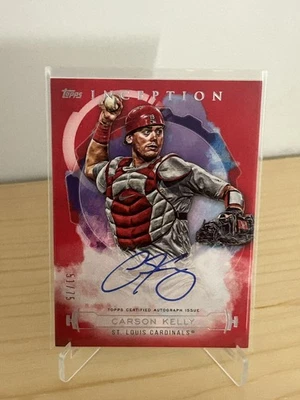 2019 Topps Inception Rookies & Emerging Stars Red 51/75 Carson Kelly Auto - Image 1 of 2