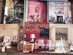 Lot of 6 Decorating Home Decor Hardcover Books House Beautiful American Designer - Picture 1 of 6