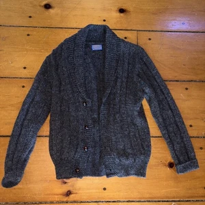 Vintage Pendleton Country Traditions Medium Brown Shetland Virgin Wool Cardigan - Picture 1 of 3