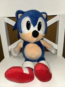 Juguete de peluche vintage Caltoy 1993 Sega Sonic The Hedgehog azul 14" - Imagen 1 de 5