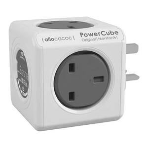Allocacoc PowerCube 'Original Monitor' Mains Plug, 4-Socket, Docking System, Chi - Picture 1 of 4