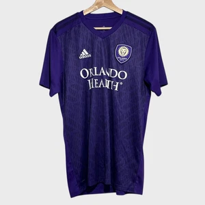Adidas Orlando City SC 2019 lila Home MLS Fußball Muster Trikot Shirt Medium M - Bild 1 von 6