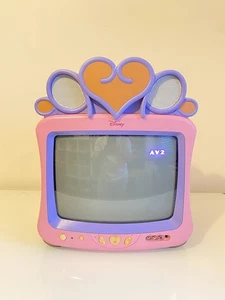 Pink CRT TV 14" Disney Princess MD3723 Television w/ Speakers Working No Remote - Picture 1 of 9