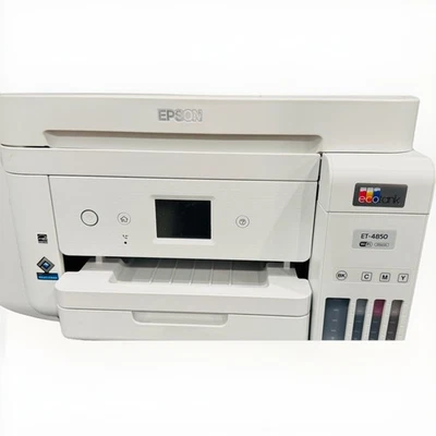 Epson EcoTank ET-4850 Color Inkjet All-In-One Printer - White - Excellent - Image 1 of 3