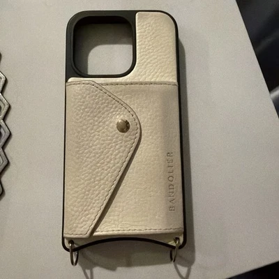 Cream Bandolier Hailey wallet phone case - iPhone 14 Pro - Image 1 of 4