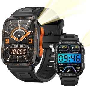 FITNESS SMARTWATCH 1.96" 430mAh 3ATM Waterproof Bluetooth for SAMSUNG-iPHONE - Picture 1 of 6