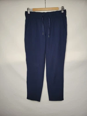 Pantalón Lululemon On The Fly para mujer talla 6 pequeño tejido de viaje azul marino verdadero Foto 1 de 4