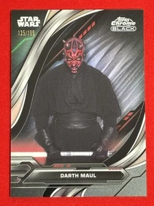 2024 Topps Chrome Black Star Wars #98 Darth Maul Rainbow Refractor /199 - Picture 1 of 2