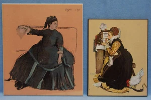 LOTE DE 2 TAPICES DE PARED DE ARTE MUSEO METROPOLITANO DE ARTE - Imagen 1 de 5