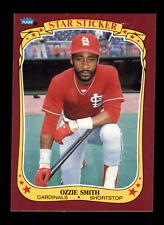 1986 Fleer Star Stickers #113 Ozzie Smith St. Louis Cardinals