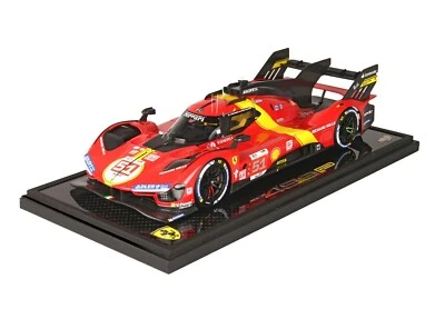BBR P18235 FERRARI 499P 24H LE MANS WINNER 2023 CARBON RARE 1/18 - Immagine 1 di 4