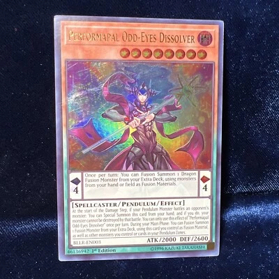 Yugioh Performapal Odd-Eyes Dissolver Ultra Rare 1st Edition BLLR-EN003 Card - Image 1 of 4