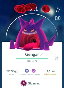 Gengar GIGANTAMAX - Pokemon Go - Foto 1 di 1
