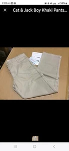 2 Pack NWT Cat & Jack Boy Kacki Wash Size 12 Husky  Waist - Picture 1 of 2