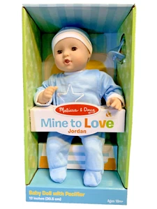 Muñeca bebé Melissa & Doug Mine to Love Jordan 12 pulgadas cuerpo suave Ag 18 m+ - Imagen 1 de 4