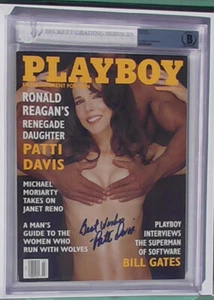 Patti Davis Signed Playboy Magazine BAS certified and encapsulated - Picture 1 of 6