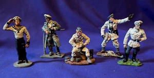 5 ( FIVE ) Lead Soldiers WW2 German. Approximately 3 ins Tall. - 5 - Picture 1 of 6