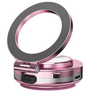 Electric Rotatable Car Suction Phone Mount 360° Rotating Magnetic Phone Holder - Picture 1 of 37