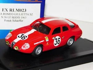 ALFA ROMEO GIULIETTA TALLA #36 LE MANS 1963 EXEM EX RLM023 1:43 - Imagen 1 de 1