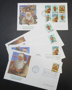 1995 Victorian Christmas set of 5 Sc 3011a FDCs with premium Fleetwood UA (V - Picture 1 of 4