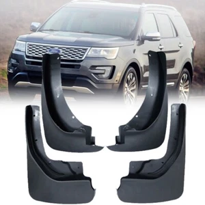 ABS Front+Rear Flaps Flag Splash Mud Guard Protective Fender For Ford Explorer - Picture 1 of 13