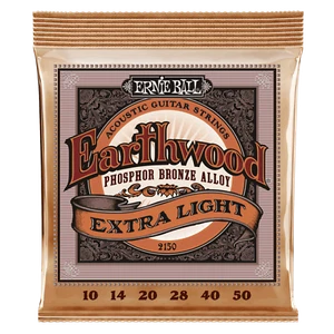 Ernie Ball Acoustic Earthwood Phosphor Bronze Extra Light Strings 2150 (10-50) - Picture 1 of 2