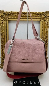 ORCIANI SVEVA SOFT MEDIUM LEDER GEHÄMMERT Rosa mit Schultergurt Full Set - Bild 1 von 23