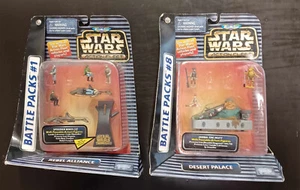 STAR WARS MICRO MACHINES ACTION FLEET BATTLE PACKS #1 and #8 LOT OF 2 - Picture 1 of 1