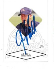 J.C. HOLT 2004 JUST MINORS AUTOGRAPHED SIGNED # 34 DANVILLE BRAVES  