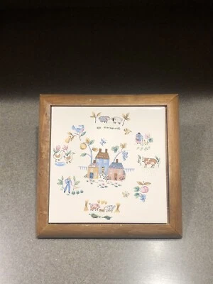 International China Co Heartland Marco de Madera Azulejo Remache Colgante de Pared 7.5" pulgadas Foto 1 de 4