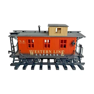 New Bright Caboose Car G Scale Western Line Express Vintage 1987 Retired - Picture 1 of 11