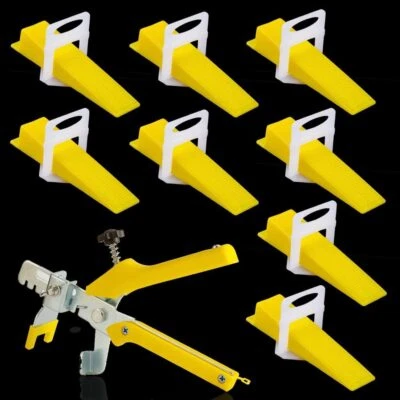 Tile Leveling Spacer System Tool 1.5mm Clips Wedges Flooring Lippage Plier Kit - Image 1 of 4